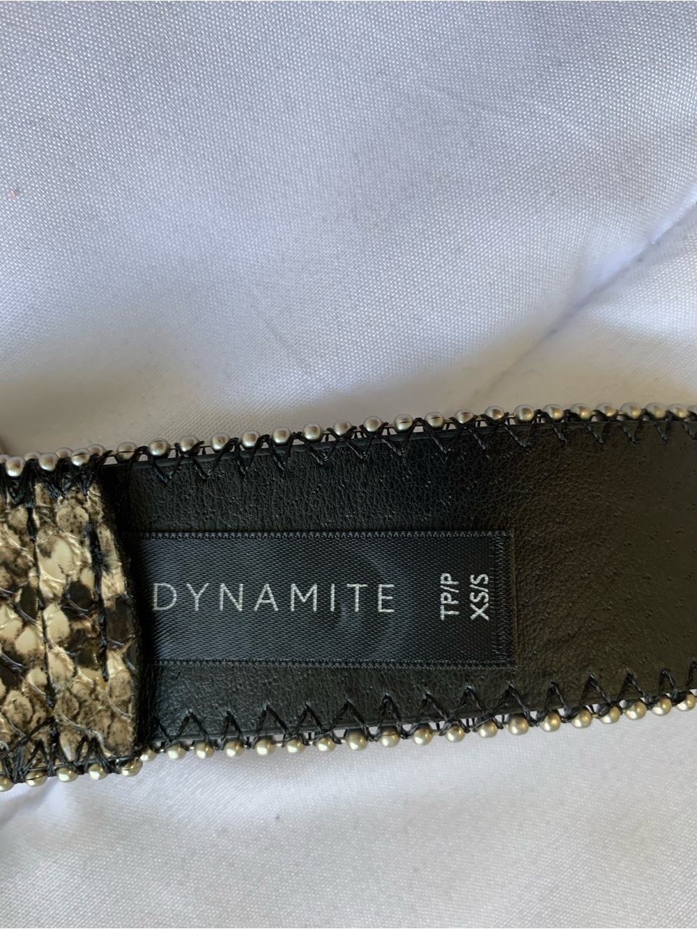 New with tags DYNAMITE belt size XS - Picture 3 of 4